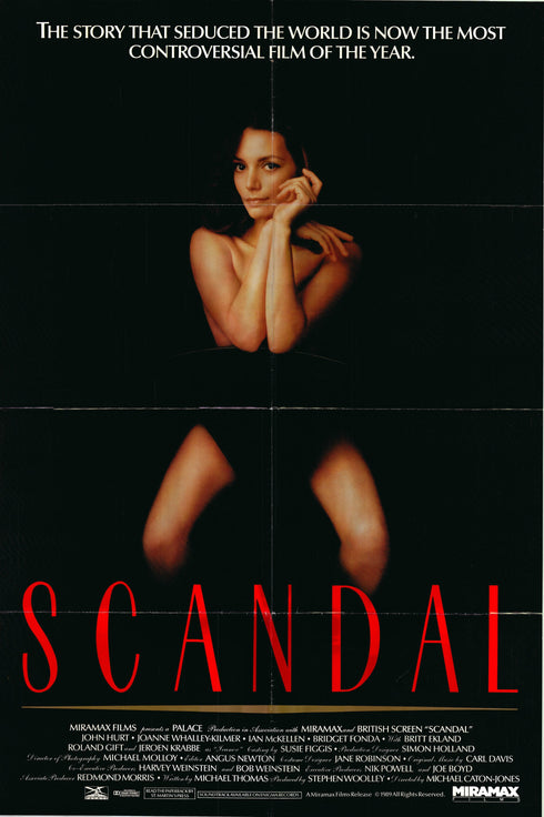 scandal 1989 one sheet poster folded